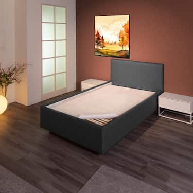 Sleezzz Basic Nadelfilz Matratzenunterlage 100 x 200 cm, Matratzenschoner zum Auflegen aufs Lattenrost, Weiß