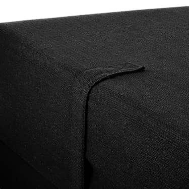 CloudComfort Premium Klappmatratze 70 x 195 cm schwarz , 10 cm hoch mit Möbelstoff bezogen