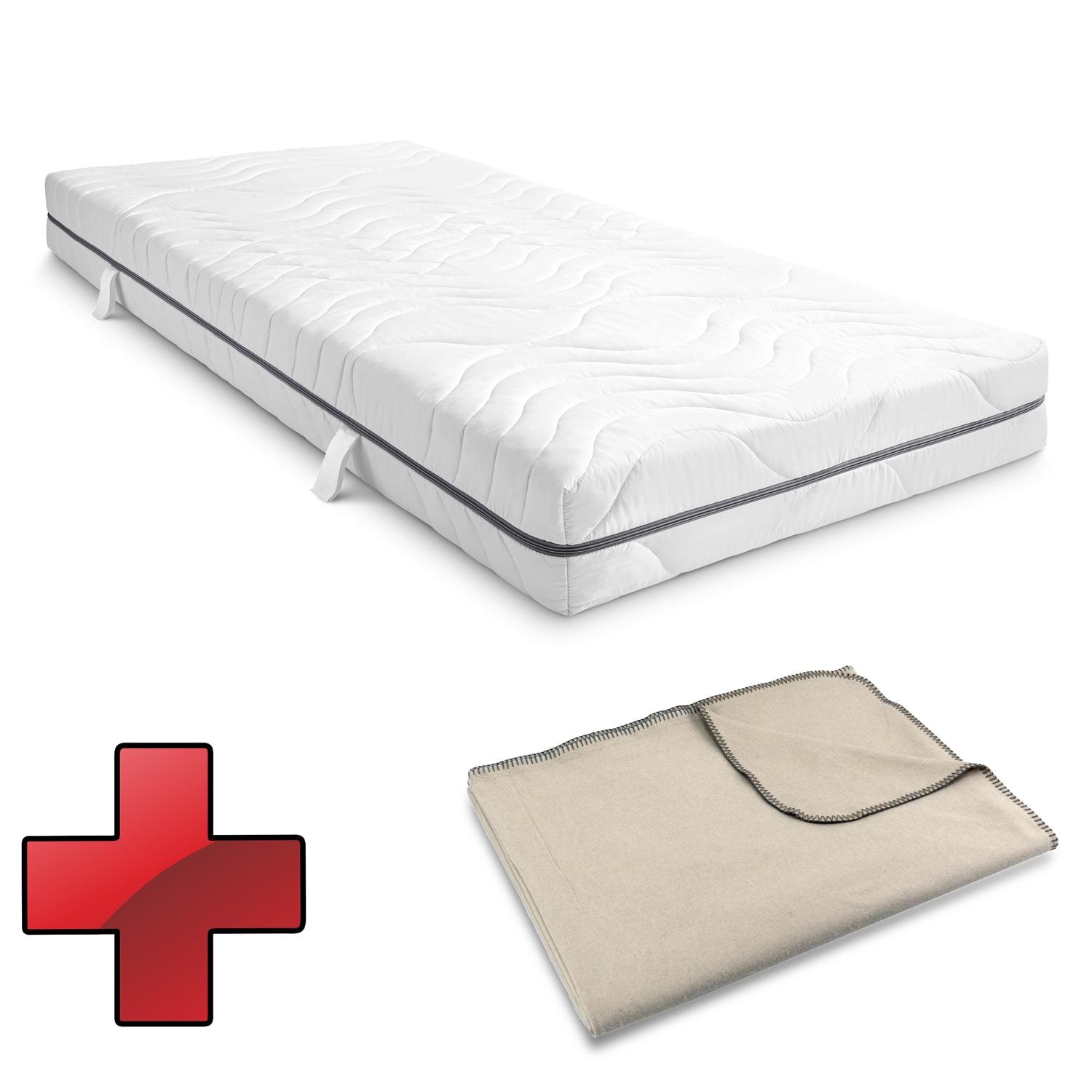 Sleezzz® Smart Matratze 80x200 cm + Sleezzz® Smart Kuscheldecke 140 x 200 cm