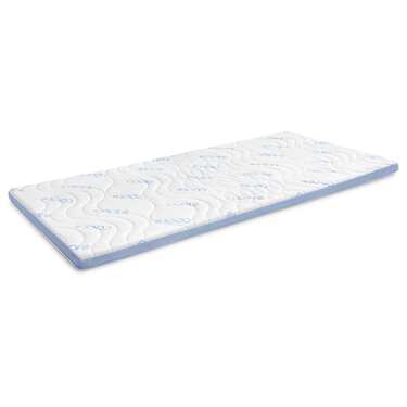 Kaltschaumtopper CloudComfort Cool 80 x 200 cm H2/H3, Höhe 7 cm, Härtegrad H2/H3, 7-Zonen Topper mit Sommer- und Winterseite