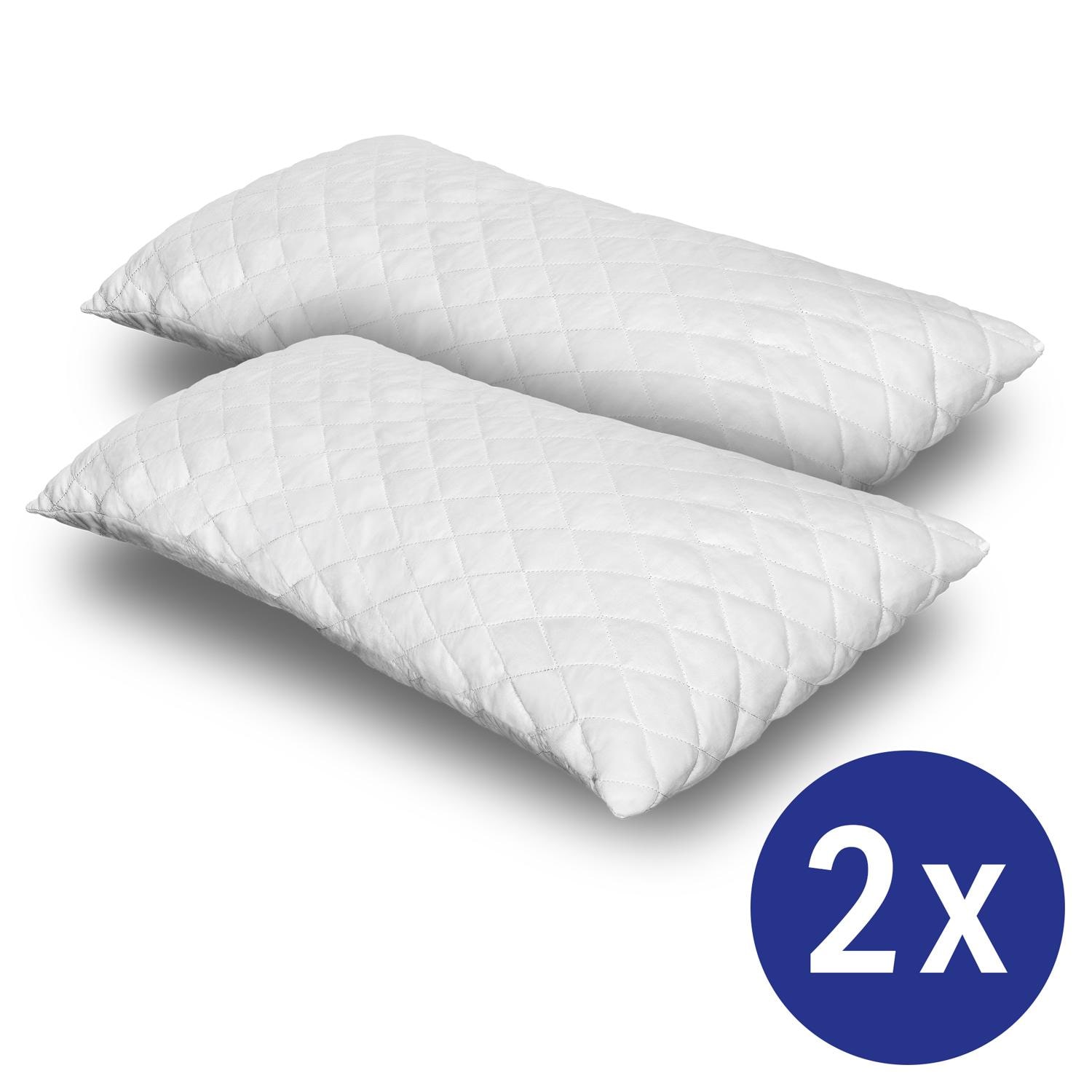 Doppelpack CloudComfort Basic Gel-Flocken Kissen 40 x 80 cm