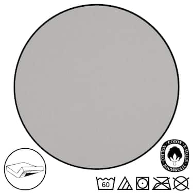 Komplekt 4 CloudComfort Basic voodilinade komplekt hõbehall 90 x 190 - 100 x 200 cm (4 tk)