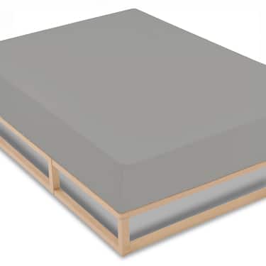 Komplekt 4 CloudComfort Basic voodilinade komplekt hõbehall 90 x 190 - 100 x 200 cm (4 tk)