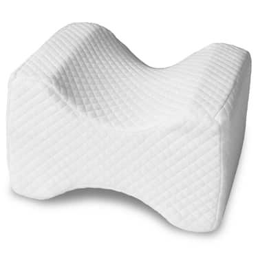 Kniekissen ergonomisch für Seitenschläfer 24 x 20 x 15 cm mit Cooling Effekt Bezug
