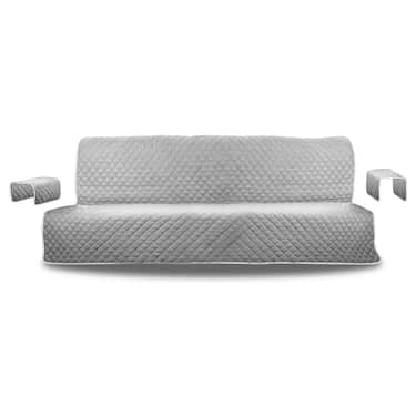 Koltuk kılıfı üç kişilik gri / antrasit 160 x 191 cm + 2 x 50 x 55 cm 