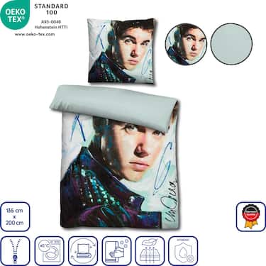 Castell mikrokiust pöördvoodipesu Justin Bieber by Sid Maurer 155 x 220 + 80 x 80 cm