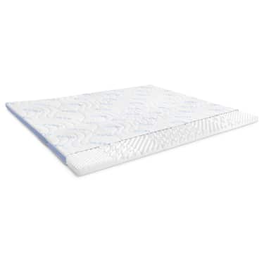 Cobertura de espuma fria CloudComfort Cool 120 x 200 cm H2/H3, altura 7 cm, nível de firmeza H2/H3, cobertura de 7 zonas com lado de verão e lado de inverno