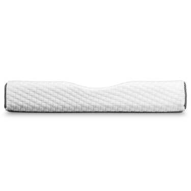 Viskoelastik-Matratze Sleezzz Premium 90 x 200 cm, Höhe 20 cm, Härtegrad H2/H3, mit Wendegriffen + Sleezzz® Premium Gel-Kissen