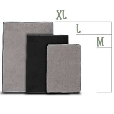 75 x 50 x 8 cm εργονομικό μαξιλάρι σκύλου μέγεθος S, χρώμα μαύρο