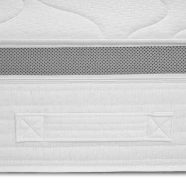 7 Zonen ergonomische Taschenfederkernmatratze Sleezzz Diamond T1000 100 x 200 cm, Höhe 23 cm, Härtegrad H2/H3, 1000 Federn/2m²