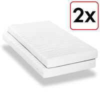 Dvigubos pakuotės "Premium" 7 zonų čiužinys 90x200 cm "CloudComfort", aukštis 15 cm, kietumo lygis H2/H3, dvivietis rinkinys