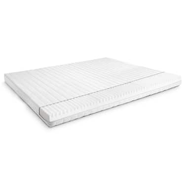 Kaltschaummatratze K16 160 x 200 cm, Höhe 16 cm, Härtegrad H2/H3 + CloudComfort Basic Gel-Flocken Kissen 40 x 80 cm gratis