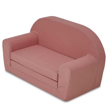 Vaikiška išskleidžiama sofa 46 x 79 cm rožinės spalvos