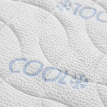 Kaltschaumtopper CloudComfort Cool 160 x 200 cm H2/H3, Höhe 7 cm, Härtegrad H2/H3, 7-Zonen Topper mit Sommer- und Winterseite + Sleezzz® Cool Kühl-Effekt Kissen