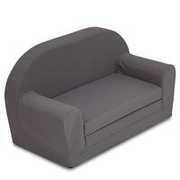 Sofá para crianças desdobrável 46 x 79 cm cinzento