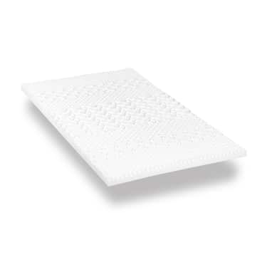 Cobertura de espuma fria CloudComfort Cool 120 x 200 cm H2/H3, altura 7 cm, nível de firmeza H2/H3, cobertura de 7 zonas com lado de verão e lado de inverno