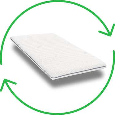 Kaltschaumtopper Supportho Premium Topper 90 x 200 cm H3, Höhe 9 cm, Härtegrad H3 mit antibakteriellem Bezug