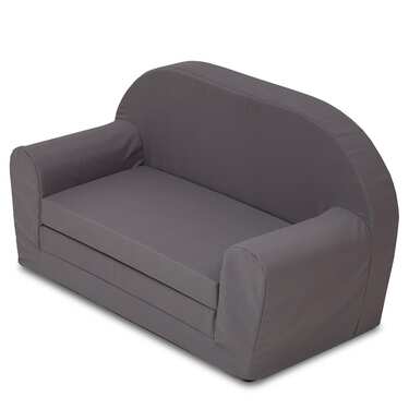 Sofá para crianças desdobrável 46 x 79 cm cinzento