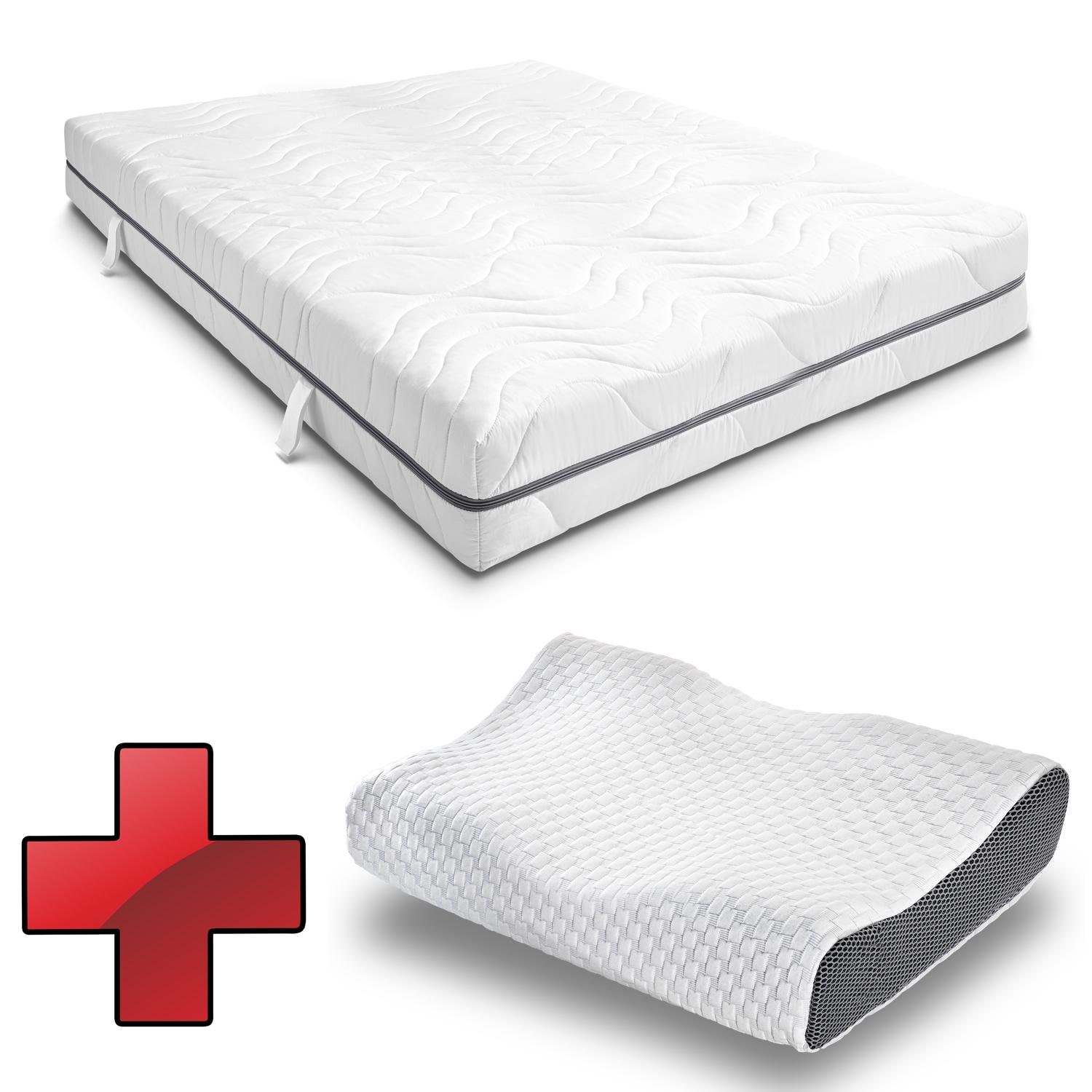 Sleezzz® Smart Matratze 140x200 cm + Sleezzz® Premium Gel-Kissen