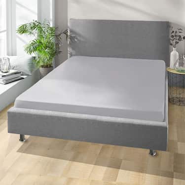 Mikropluošto užvalkalas interlock jersey sidabriškai pilkas 90 x 190 - 100 x 200 cm 180 x 200 - 200 x 200 cm dviguba pakuotė
