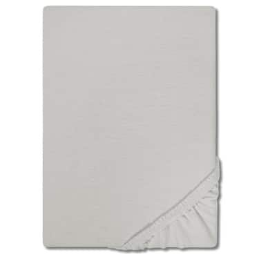 CloudComfort Basic lençol de malha elástica cinzento prateado 140 x 190 - 160 x 200 cm