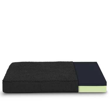 100 x 65 x 10 cm pernă ergonomică pentru câini mărimea L, culoare neagră