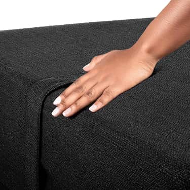 CloudComfort Premium Klappmatratze 70 x 195 cm schwarz , 10 cm hoch mit Möbelstoff bezogen