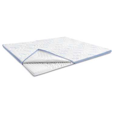 Kaltschaumtopper CloudComfort Cool 180 x 200 cm H2/H3, Höhe 7 cm, Härtegrad H2/H3, 7-Zonen Topper mit Sommer- und Winterseite