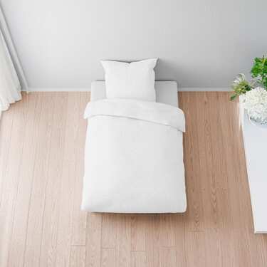 Sleezzz® musliinist voodipesu valge 135 x 200 cm + 80 x 80 cm