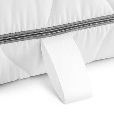 7 Zonen Viskoelastik-Matratze Sleezzz Smart 180 x 200 cm, Höhe 18 cm, Härtegrad H3 mit Air Memoryschaum + 2 x Sleezzz® Smart höhenverstellbares Kissen
