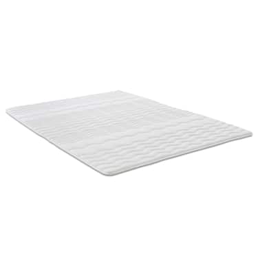 2,5 cm Komfortschaumtopper Sleezzz® Basic 140 x 200 cm mit 7-Zonen-Wellensteppung und Eckgummis