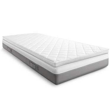 Komfortschaumtopper T6 180 x 200 cm, Höhe 6 cm, Härtegrad H3 + 2 CloudComfort Basic Mikrofaser Kopfkissen 80 x 80 cm