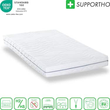 Ergonomický matrac 160x200 cm 7-zónový Supportho Premium výška 18 cm, stupeň tuhosti H2/H3