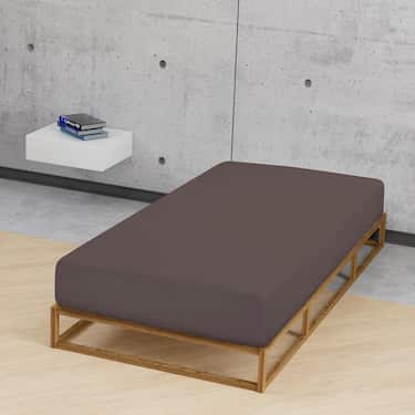 Castell lenjerie de pat castor maro 90 x 190 - 100 x 200 cm pachet dublu