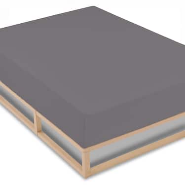 CloudComfort Basic lakana jersey stretch tummanharmaa 90 x 190 - 100 x 200 cm - 100 x 200 cm