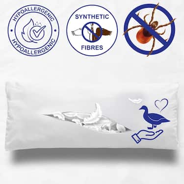 7 Zonen Viskoelastik-Matratze Sleezzz Smart 90 x 200 cm, Höhe 18 cm, Härtegrad H3 mit Air Memoryschaum + CloudComfort Basic Mikrofaser Kopfkissen 40 x 80 cm