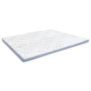 Cobertura de espuma fria CloudComfort Cool 120 x 200 cm H2/H3, altura 7 cm, nível de firmeza H2/H3, cobertura de 7 zonas com lado de verão e lado de inverno