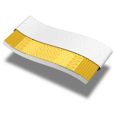 7 Zonen Viskoelastik-Matratze Sleezzz Smart 80 x 200 cm, Höhe 18 cm, Härtegrad H3 mit Air Memoryschaum + Sleezzz® Smart Kuscheldecke 140 x 200 cm