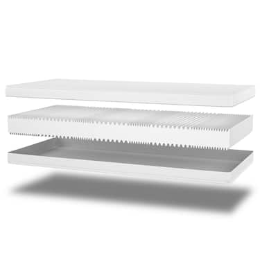 Orthopädische Kaltschaummatratze Supportho Premium 80 x 200 cm, Höhe 18 cm, Härtegrad H2/H3 + Supportho Viskoelastik Komfort-Schlaf-Kissen 40 x 80 cm