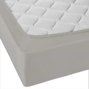 Komplekt 4 CloudComfort Basic voodilinade komplekt hõbehall 90 x 190 - 100 x 200 cm (4 tk)