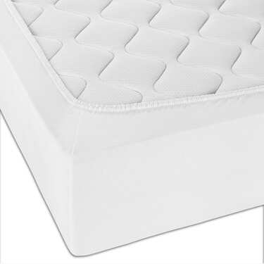 Komplet 4 posteljnih vložkov CloudComfort Basic jersey stretch white 140 x 190 - 160 x 200 cm (4 kosi)