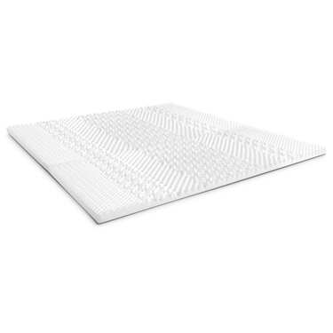 Kaltschaumtopper CloudComfort Cool 160 x 200 cm H2/H3, Höhe 7 cm, Härtegrad H2/H3, 7-Zonen Topper mit Sommer- und Winterseite + Sleezzz® Cool Kühl-Effekt Kissen