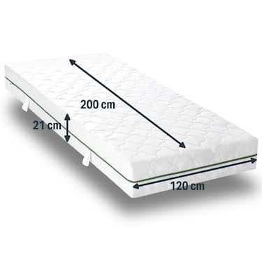 "Sleezzz® Smart T21" čiužinio užvalkalas 120 x 200 cm, aukštis 21 cm