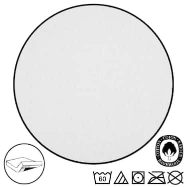 Embalagem dupla de lençóis de algodão com elástico CloudComfort Basic branco 140 x 190 - 160 x 200 cm (2 peças)
