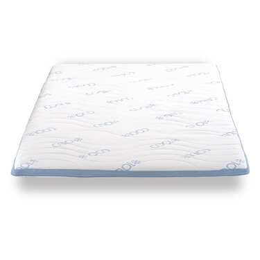 Kaltschaumtopper CloudComfort Cool 160 x 200 cm H2/H3, Höhe 7 cm, Härtegrad H2/H3, 7-Zonen Topper mit Sommer- und Winterseite