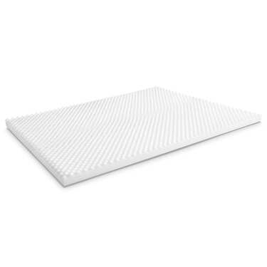 Kaltschaumtopper Supportho Premium Topper 120 x 200 cm H3, Höhe 9 cm, Härtegrad H3 mit antibakteriellem Bezug CloudComfort Basic Gel-Flocken Kissen 40 x 80 cm