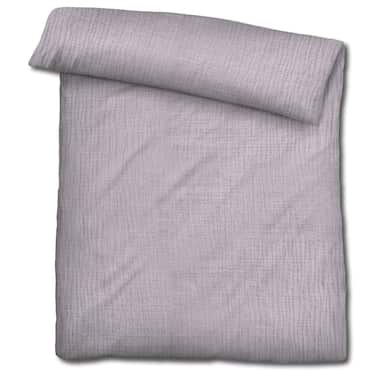 Roupa de cama de musselina Sleezzz® roxa 155 x 220 cm + 80 x 80 cm