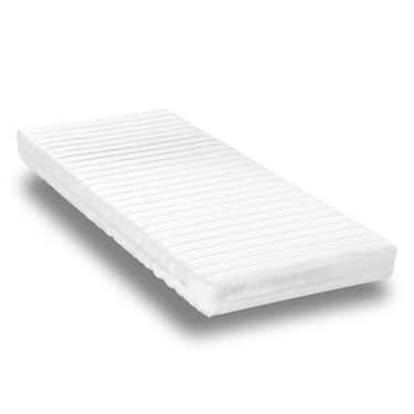 Kaltschaummatratze K16 90 x 190 cm, Höhe 16 cm, Härtegrad H2/H3 + CloudComfort Basic Gel-Flocken Kissen 40 x 80 cm gratis