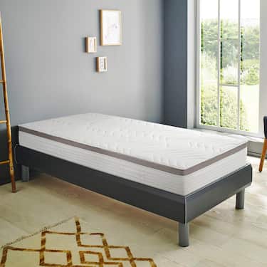 7 Zonen ergonomische Taschenfederkernmatratze Sleezzz Diamond T1000 100 x 200 cm, Höhe 23 cm, Härtegrad H2/H3, 1000 Federn/2m²