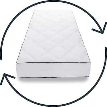 7 Zonen Matratze Sleezzz Superior 90 x 200 cm, Höhe 21 cm, Härtegrad H3/H4